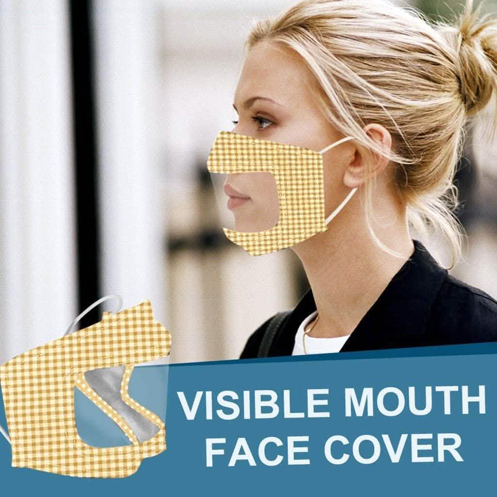 4er-Pack: Wiederverwendbare Anti-Staub Unisex Smile Mund Gesichtsmaske