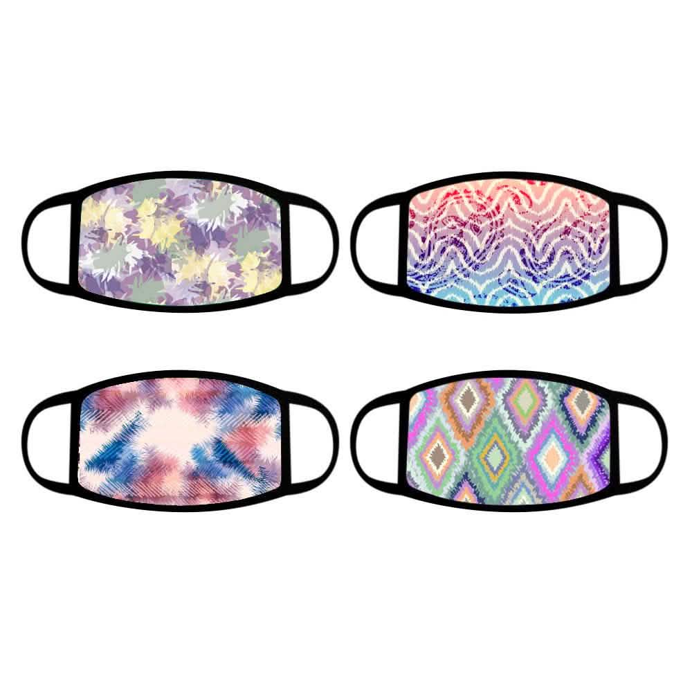 4er-Pack: Wiederverwendbare Baumwoll-Gesichtsmaske
