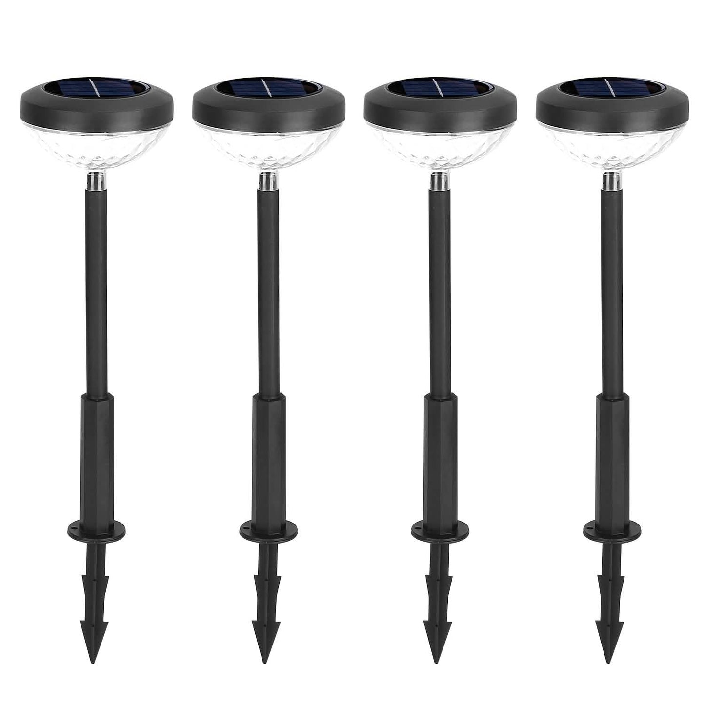 4er-Pack: Solar-Gartenleuchte mit Farbwechsel