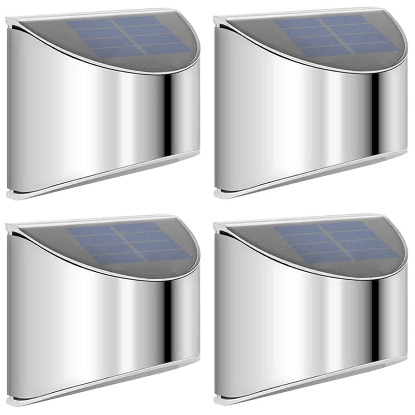 4er-Pack: Solarbetriebene Deckleuchten