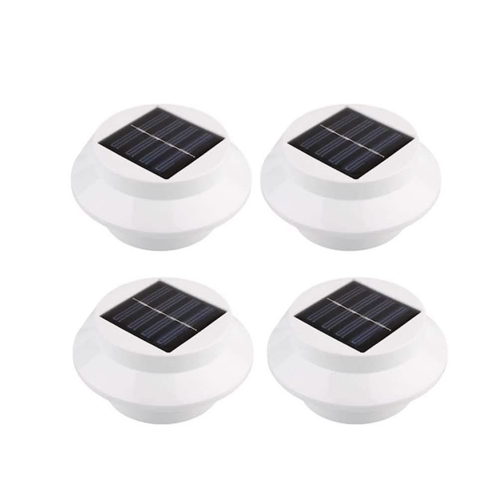 4er-Pack: Solarbetriebene LED-Außenleuchten