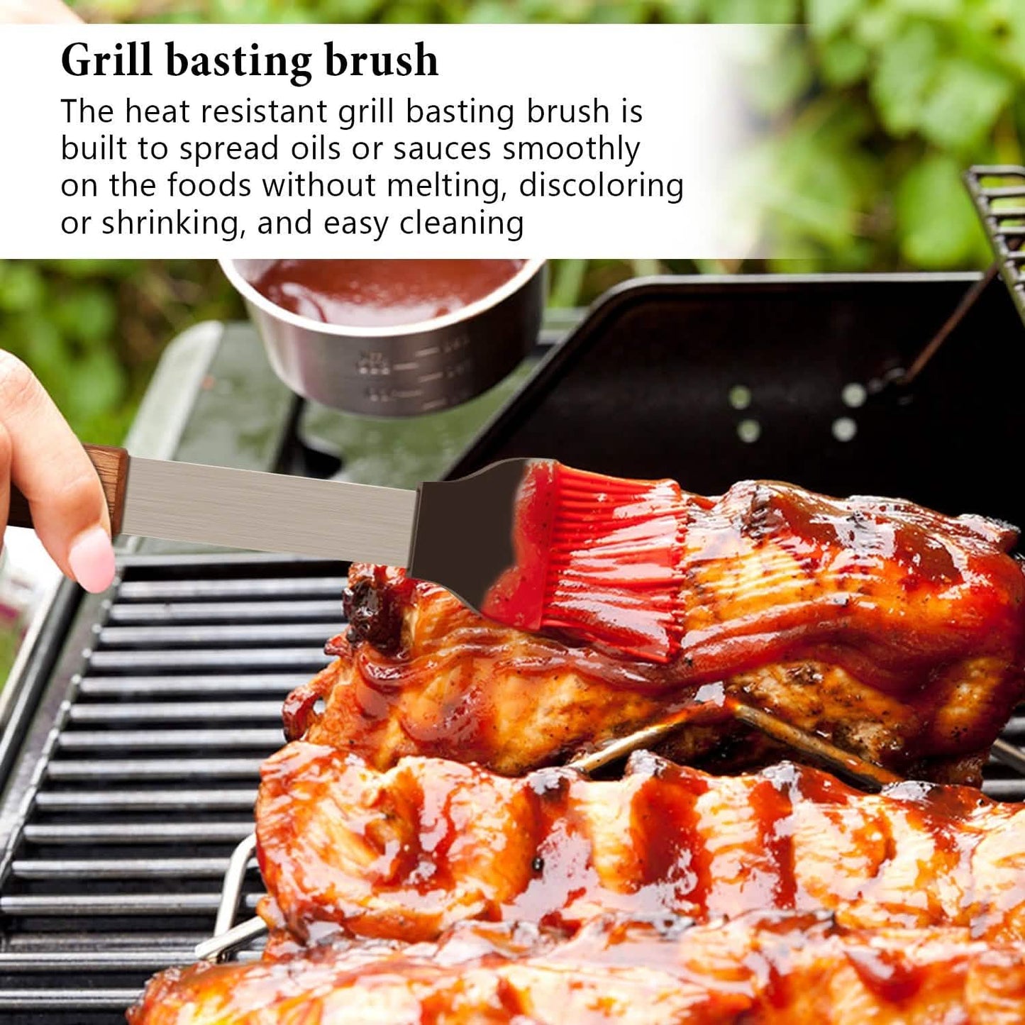 4er-Pack: Grillbesteck-Set aus Edelstahl