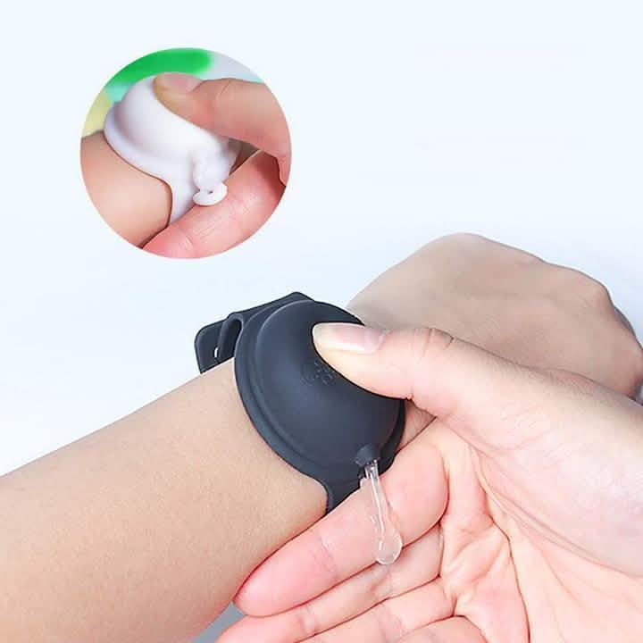 4er-Pack: Reise-Silikonarmband für Händedesinfektionsmittel