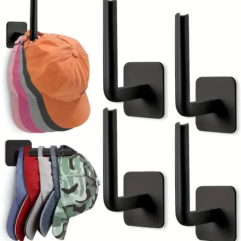 4er-Pack: Wand-Hutablage, L-förmiger Lagerregal mit starkem Klebstoff