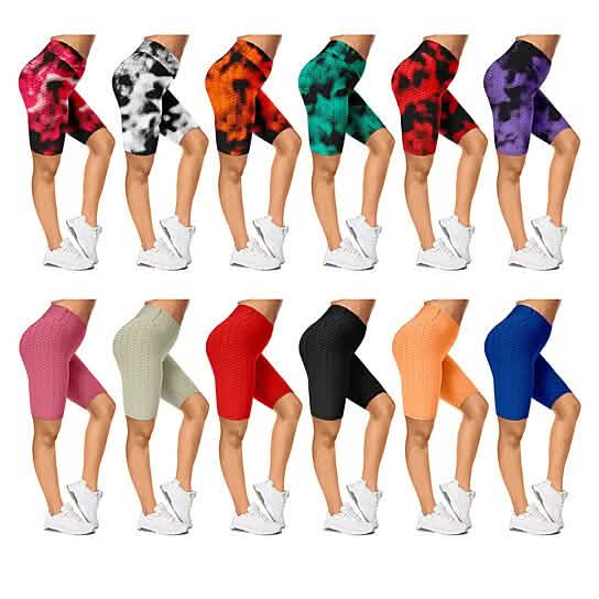 4er-Pack Damen Po-Lifting Biker-Shorts (Anti-Cellulite)