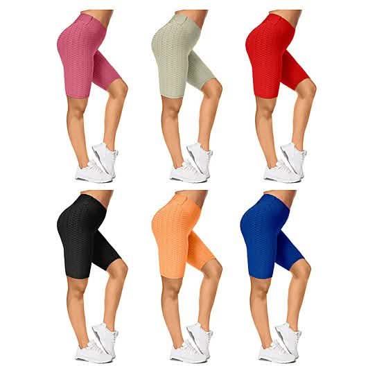 4er-Pack Damen Po-Lifting Biker-Shorts (Anti-Cellulite)