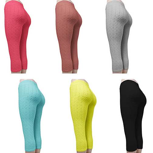 4er-Pack: High-Waist Anti-Cellulite Leggings für Damen