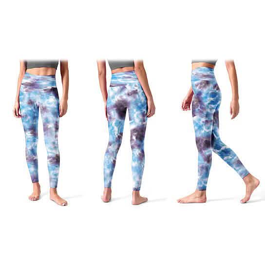 4er-Pack: Damen High Waist Ultraweiche Batik-Leggings