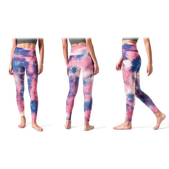 4er-Pack: Damen High Waist Ultraweiche Batik-Leggings