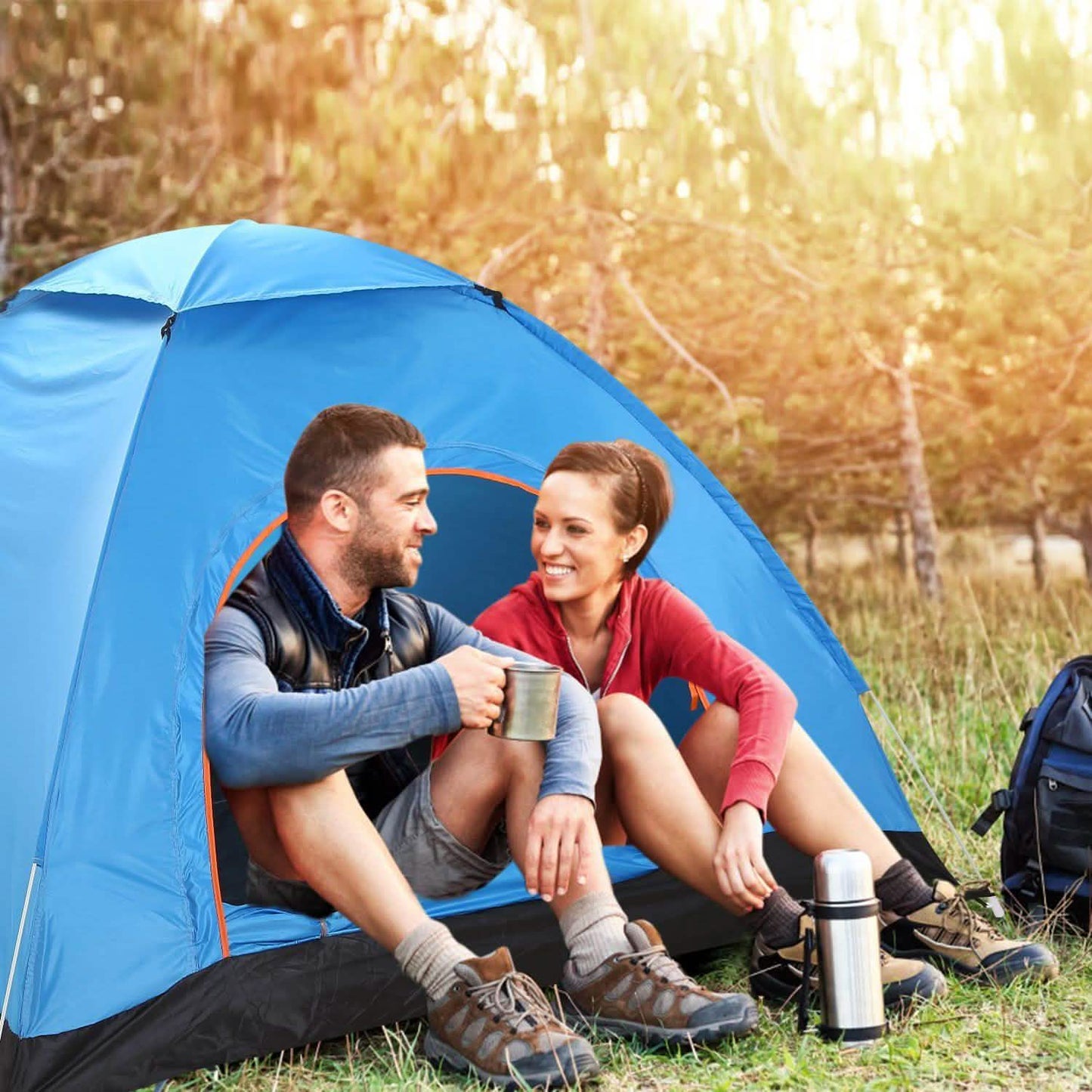 4-Personen-Camping-wasserdichtes Zelt