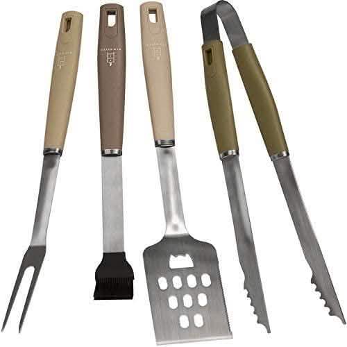 4-teilig: Den Haven Edelstahl Grill-Besteck-Set
