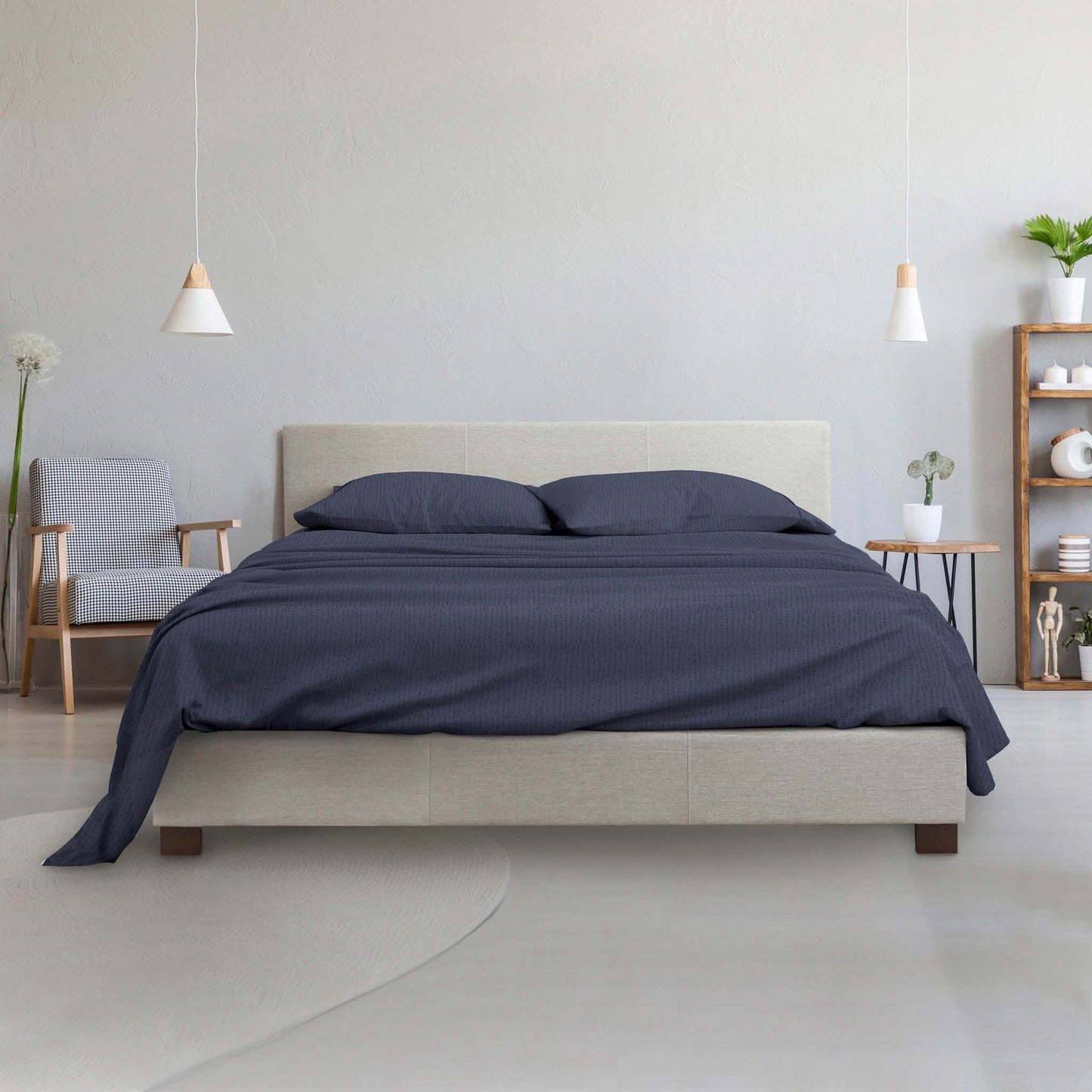 4-teilig: Made Supply Co. gemustertes Bettwäsche-Set – verschiedene Stile