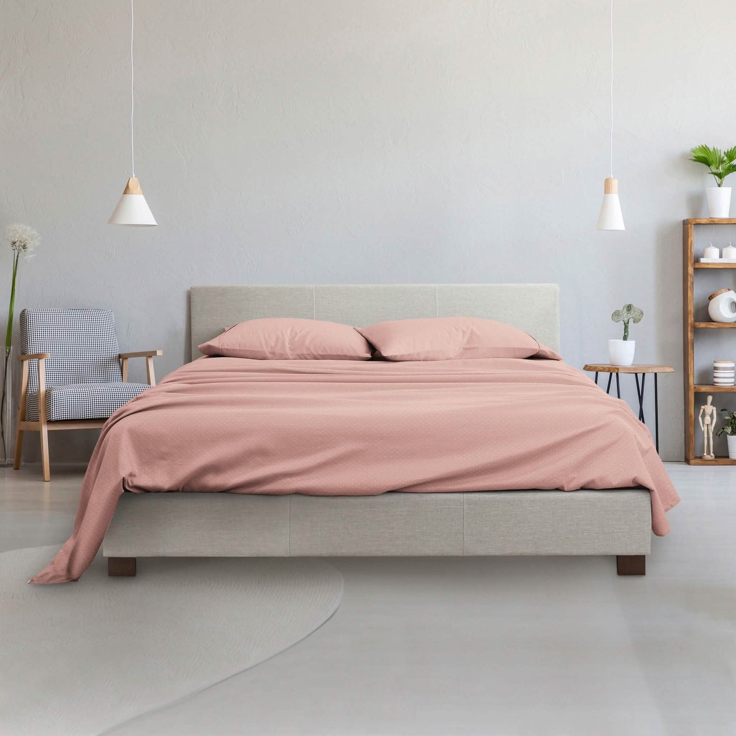 4-teilig: Made Supply Co. gemustertes Bettwäsche-Set – verschiedene Stile