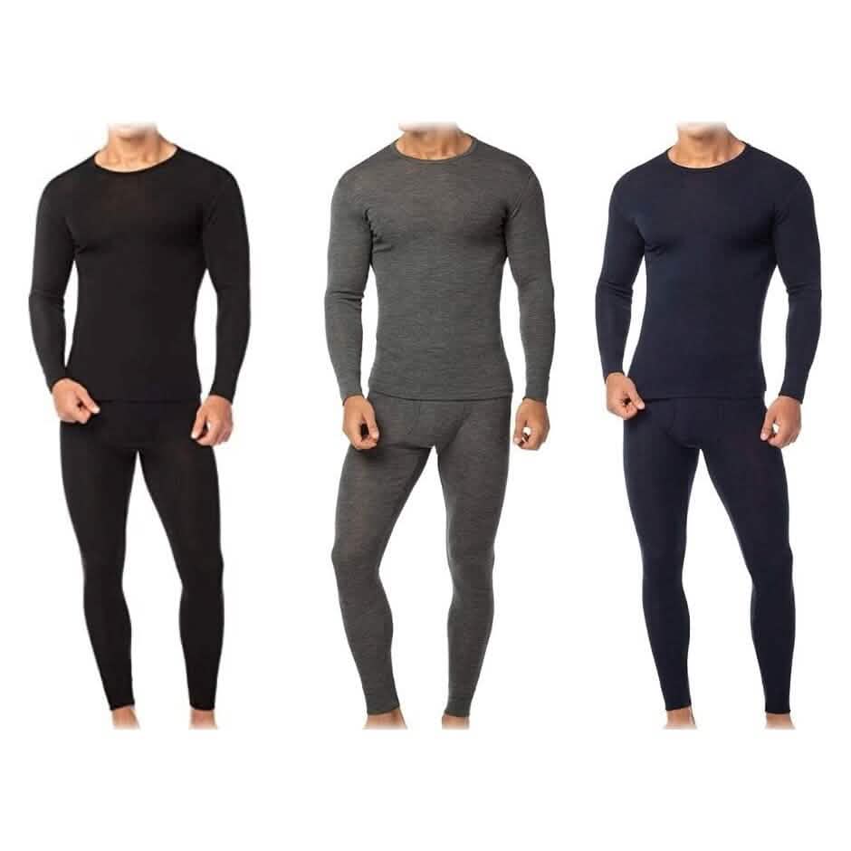 4-teilig: Thermo-Sets für Herren aus Baumwollfleece