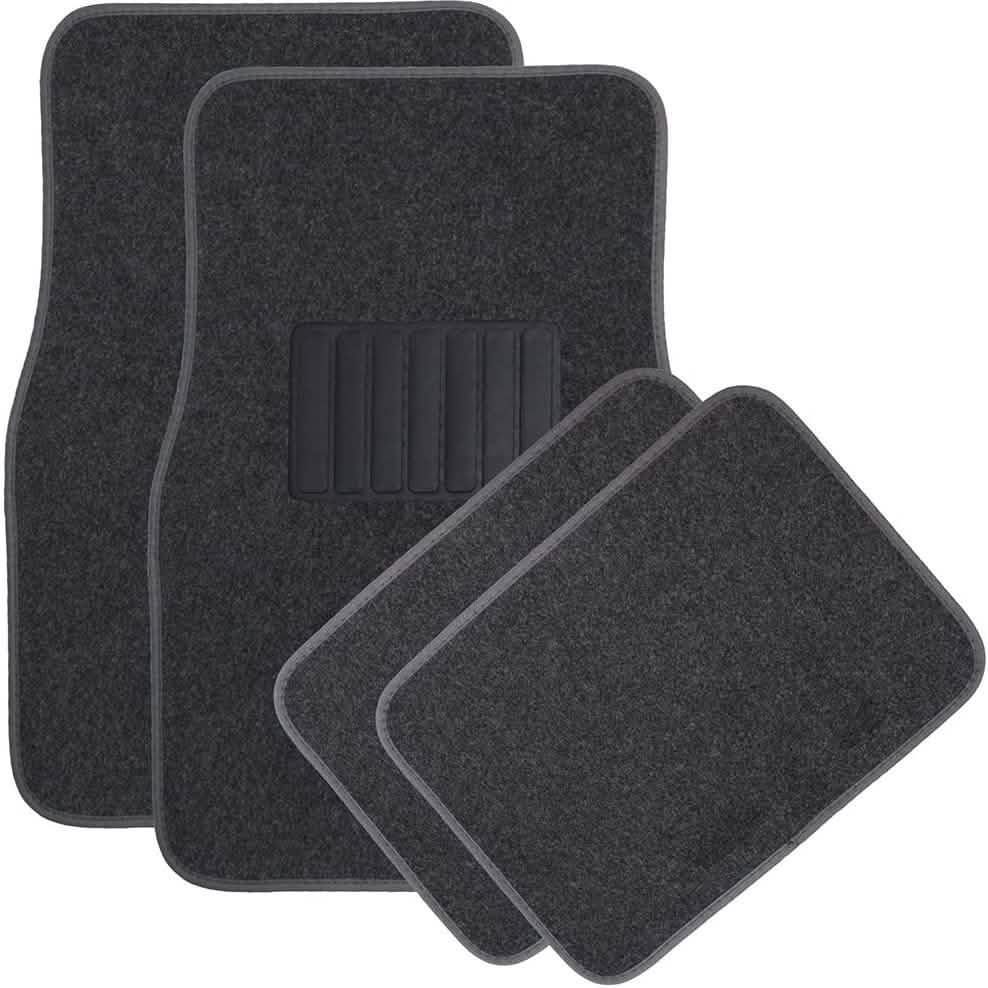 4-teiliges OxGord Luxe Teppich-Fußmatten-Set