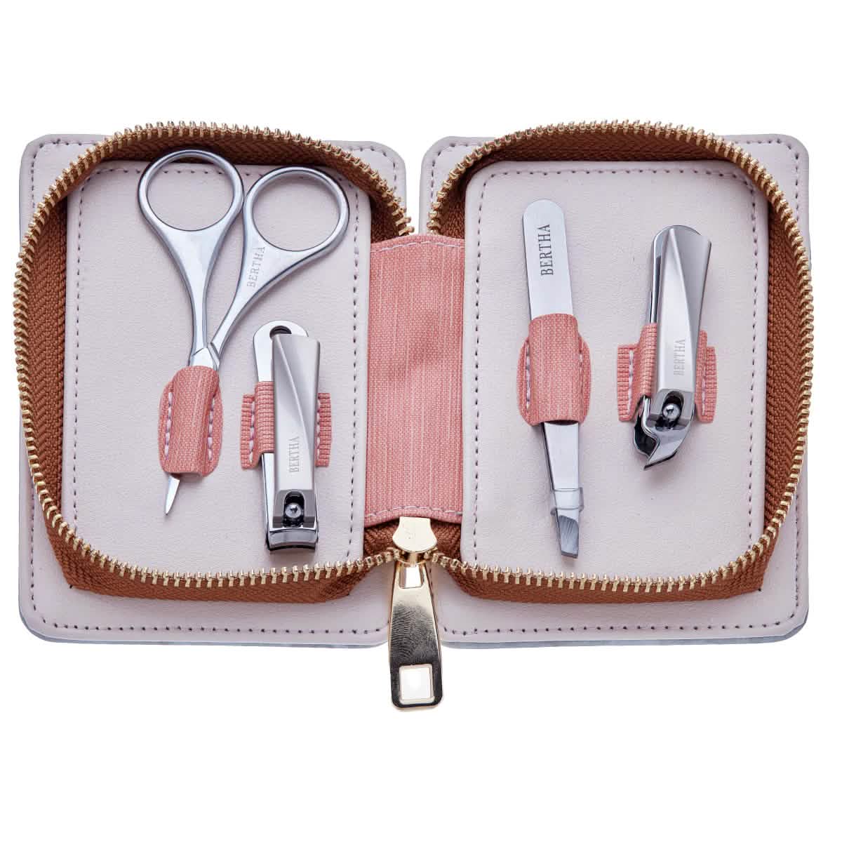 4-teiliges Set: Bertha Avery Edelstahl-Pflegeset