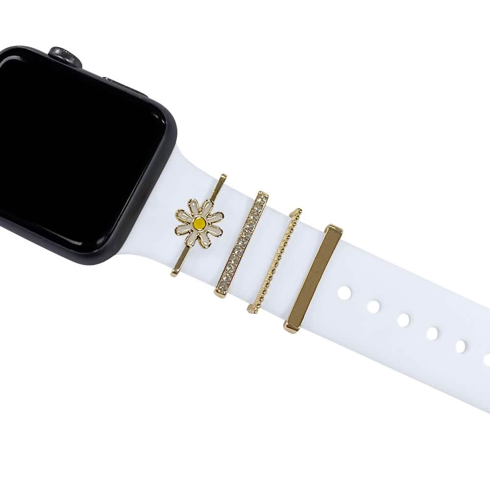 4-teiliges Set: Dekorative Apple Watch Armband Charms