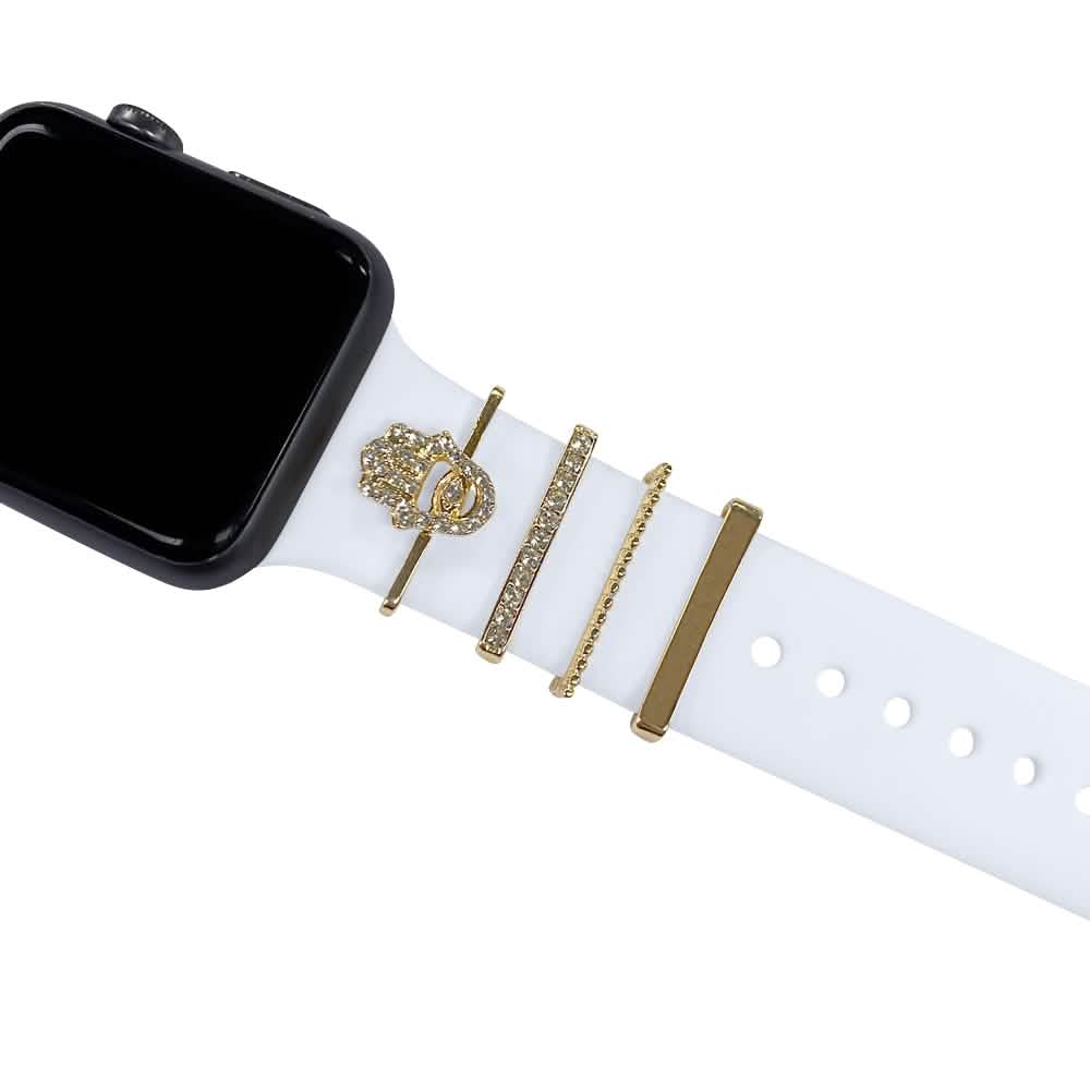 4-teiliges Set: Dekorative Apple Watch Armband Charms
