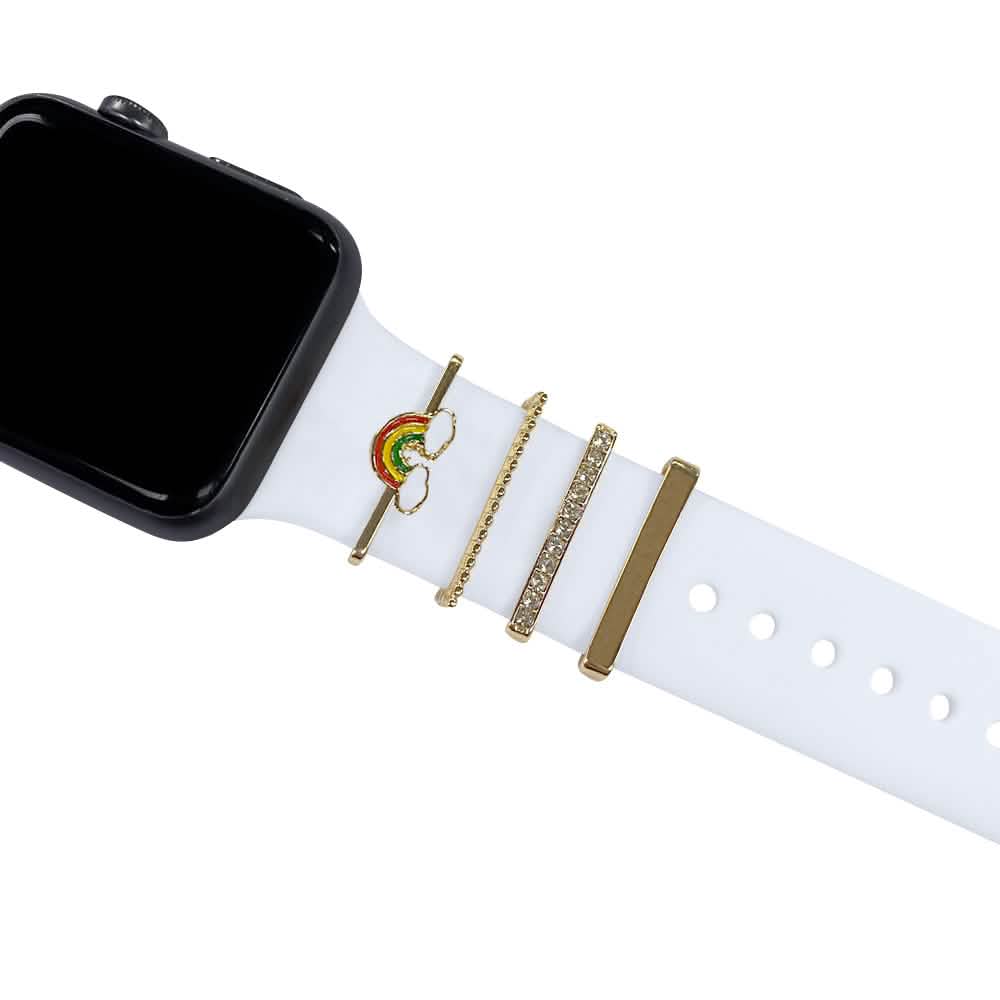 4-teiliges Set: Dekorative Apple Watch Armband Charms