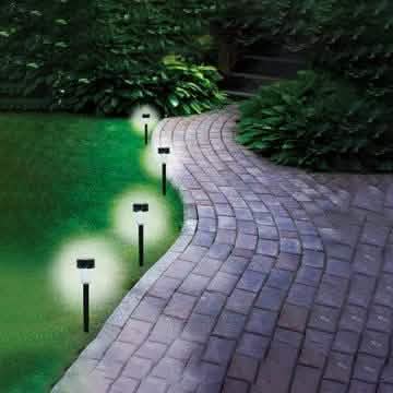 4-teilig: Solar Gartenleuchten Set