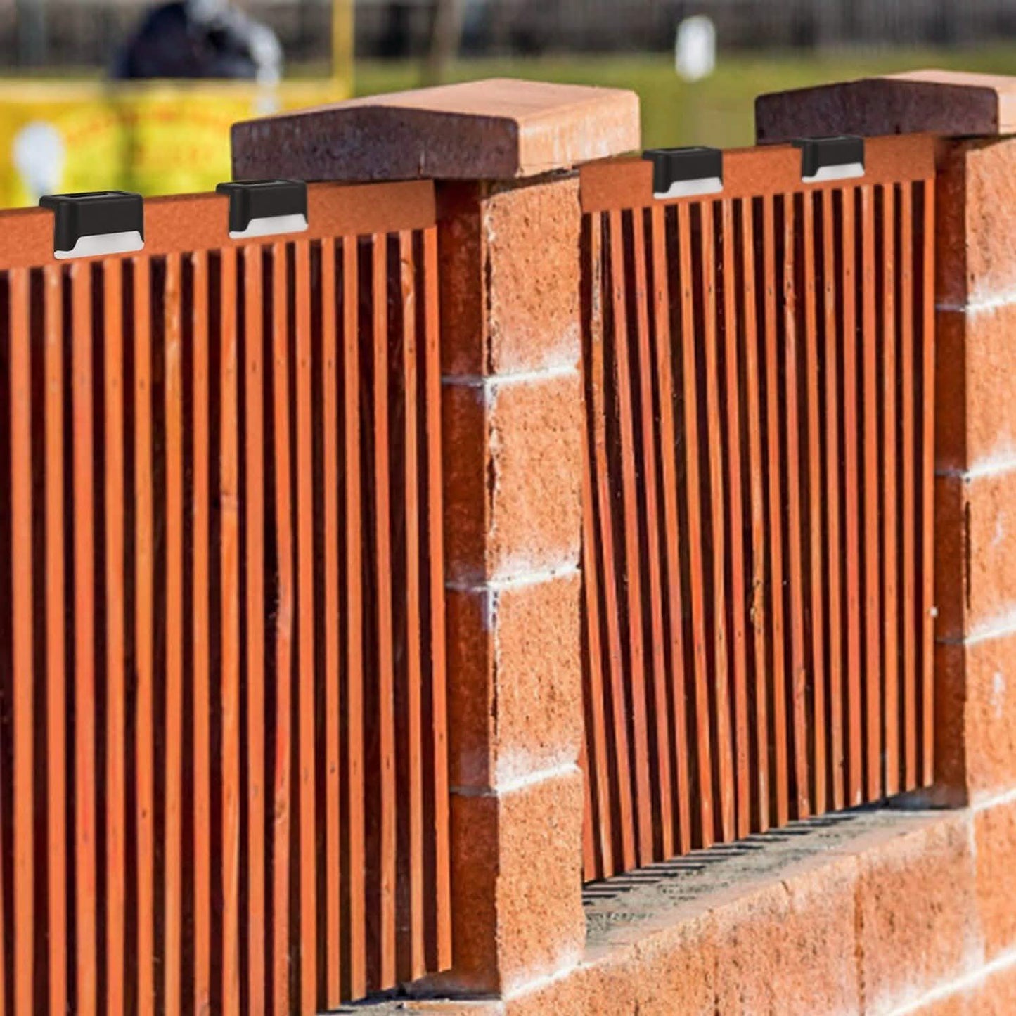 4-teilig: Solarbetriebene LED-Treppenleuchten