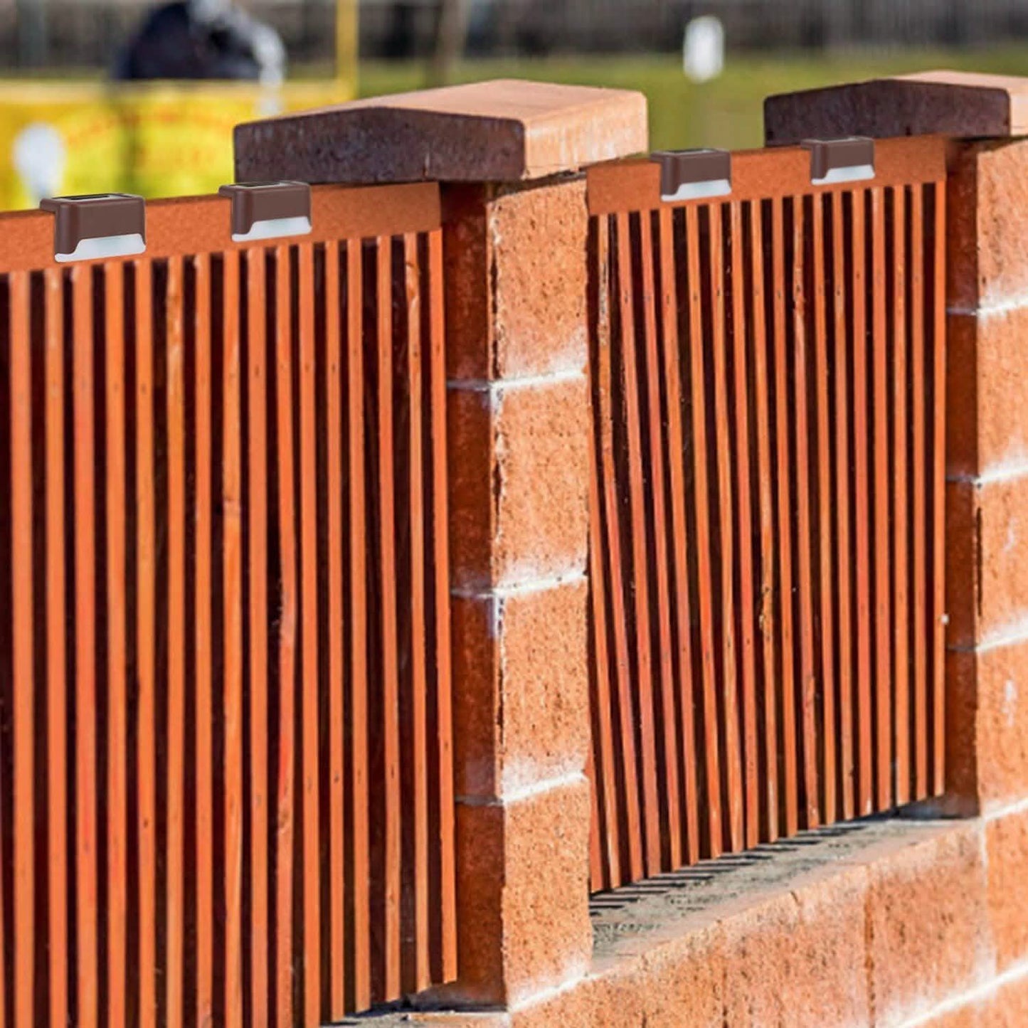 4-teilig: Solarbetriebene LED-Treppenleuchten