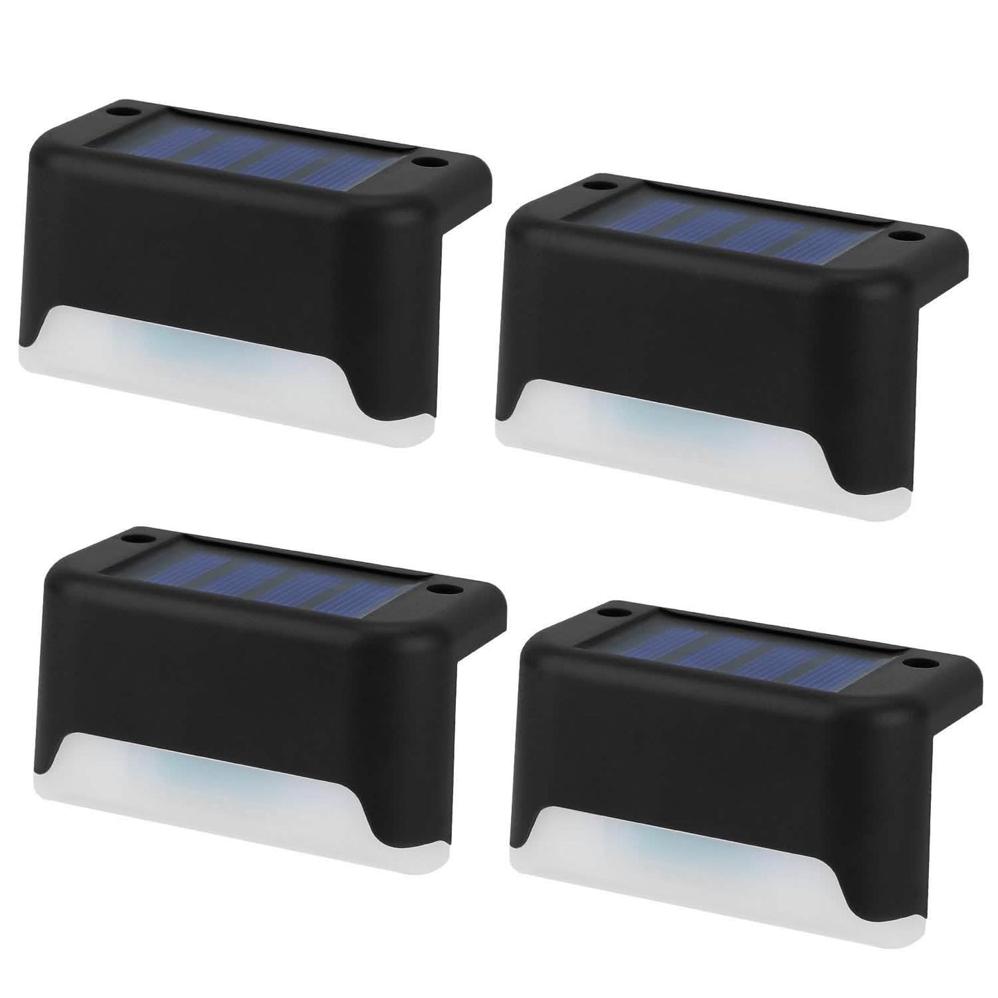 4-teilig: Solarbetriebene LED-Treppenleuchten