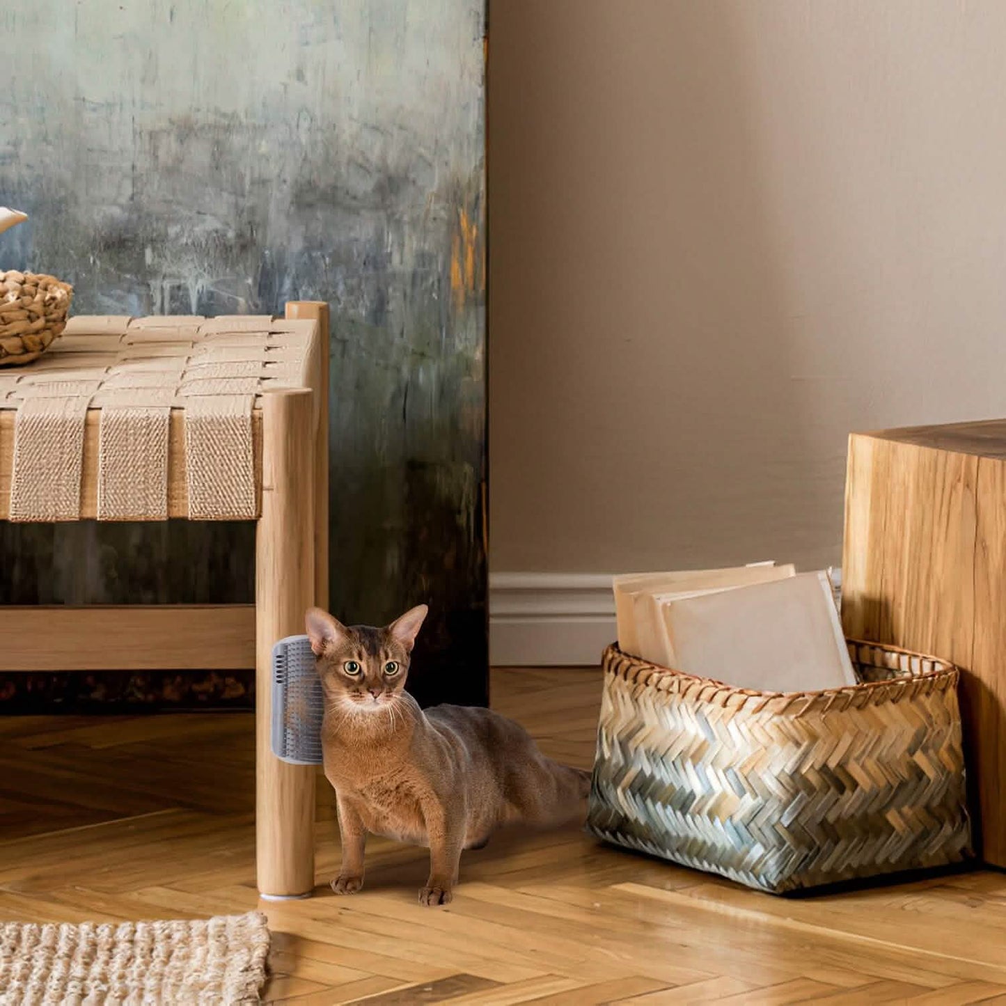 4-teilig: Katzen-Selbstpfleger, weicher Silikon-Eckkratzer für die Wandmontage