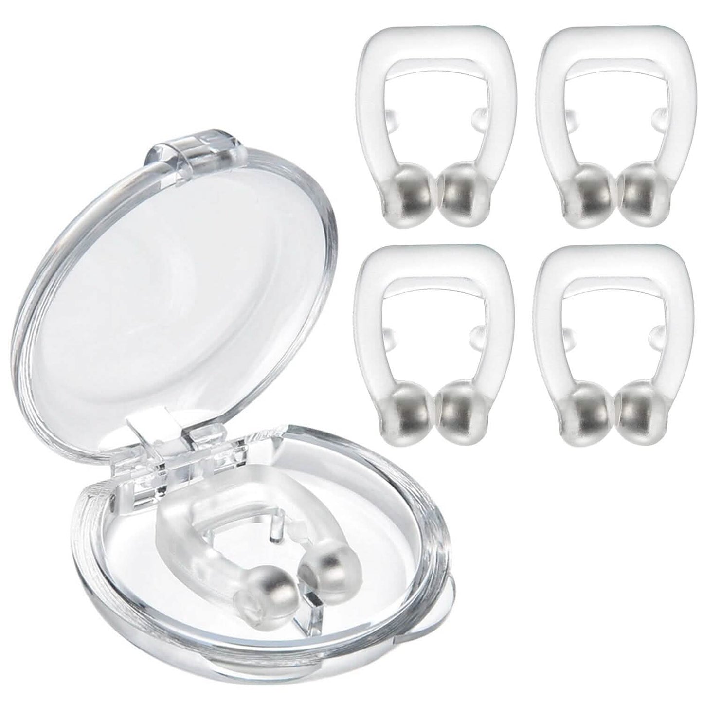 4er-Pack: Magnetischer Nasenclip zur Schnarchprävention