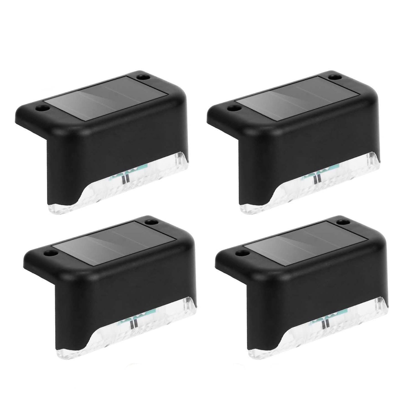 4-teilig: Solarbetriebene LED-Treppenleuchten
