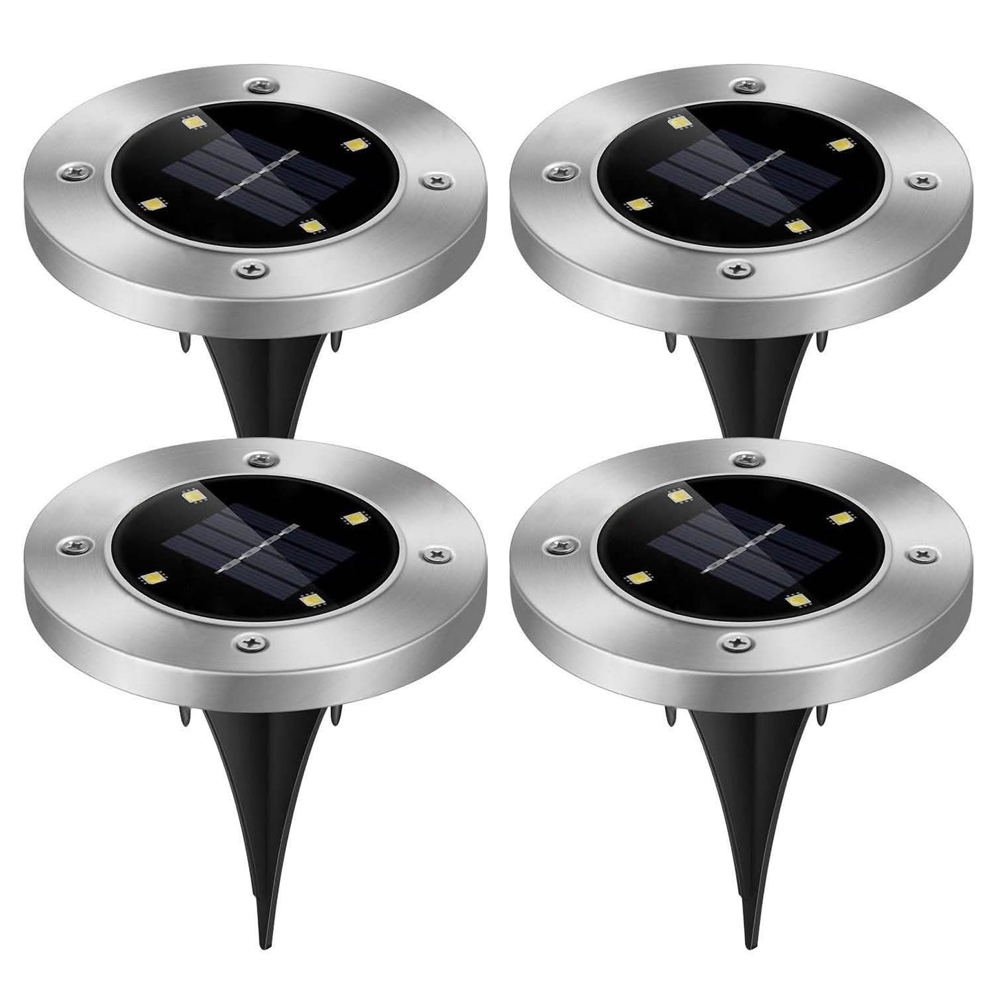 4-teilig: Solar Wasserdichte Bodenleuchte