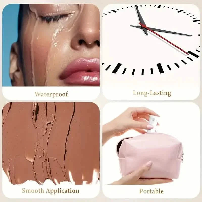 4-teilig: Ultimatives Cream Contour Kit – nahtlose Blending Sticks mit Highlighter, Blush & Bronzer