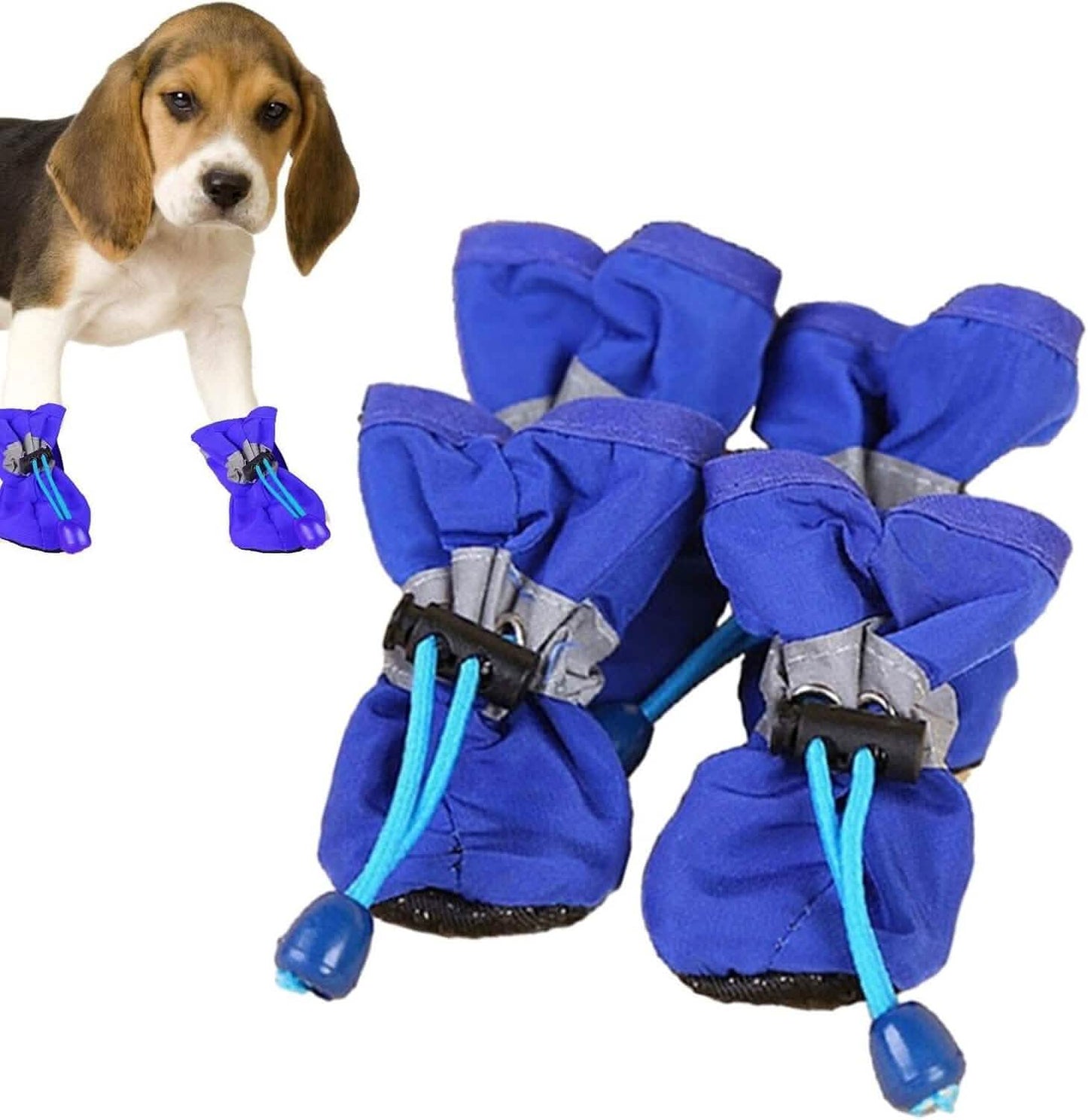 4 Stück: Wasserabweisende Hundeschuhe