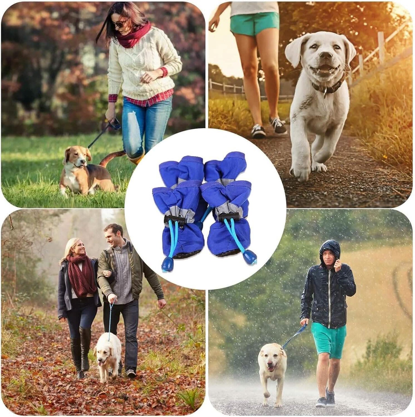 4 Stück: Wasserabweisende Hundeschuhe