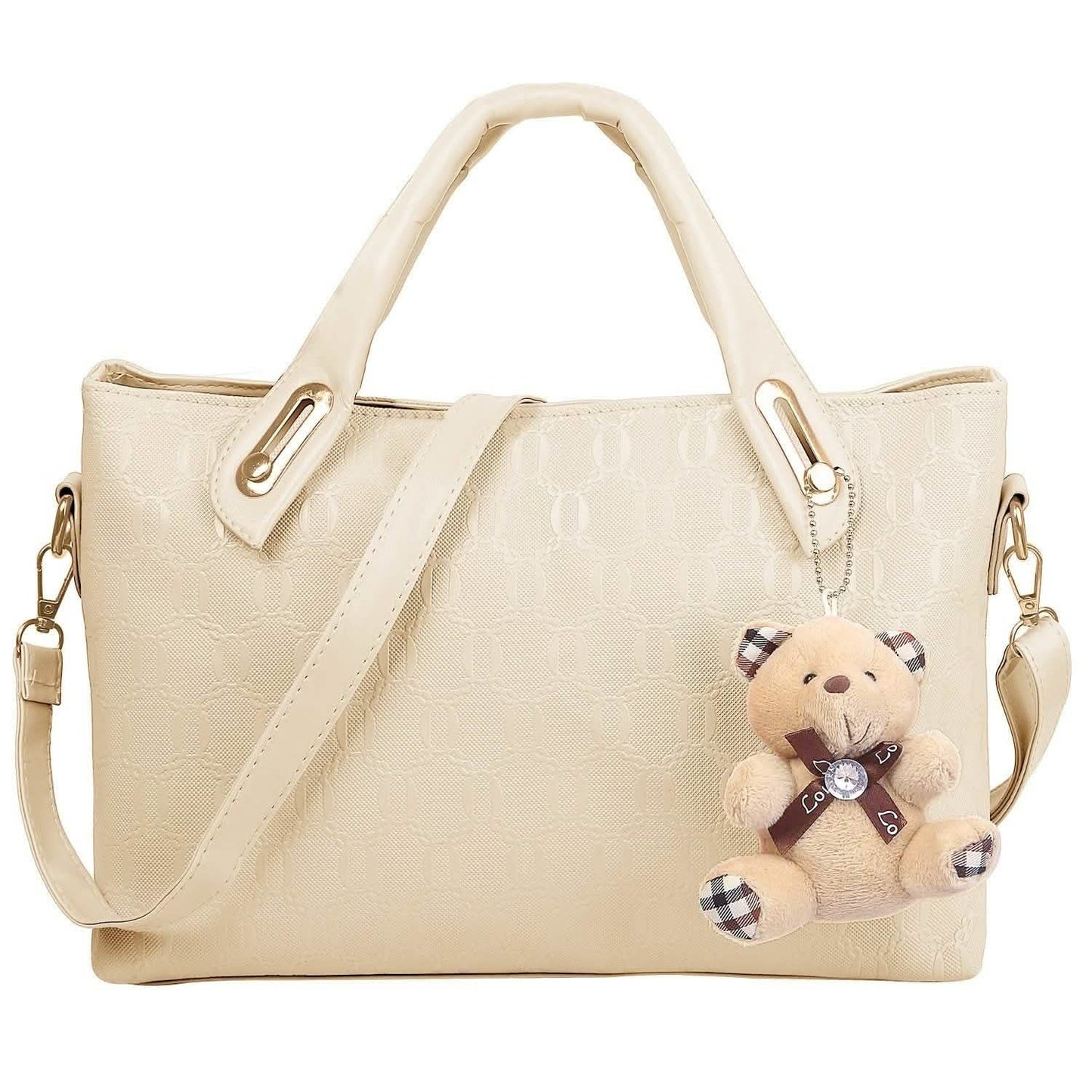 4-teiliges Set: Damen-Lederhandtasche