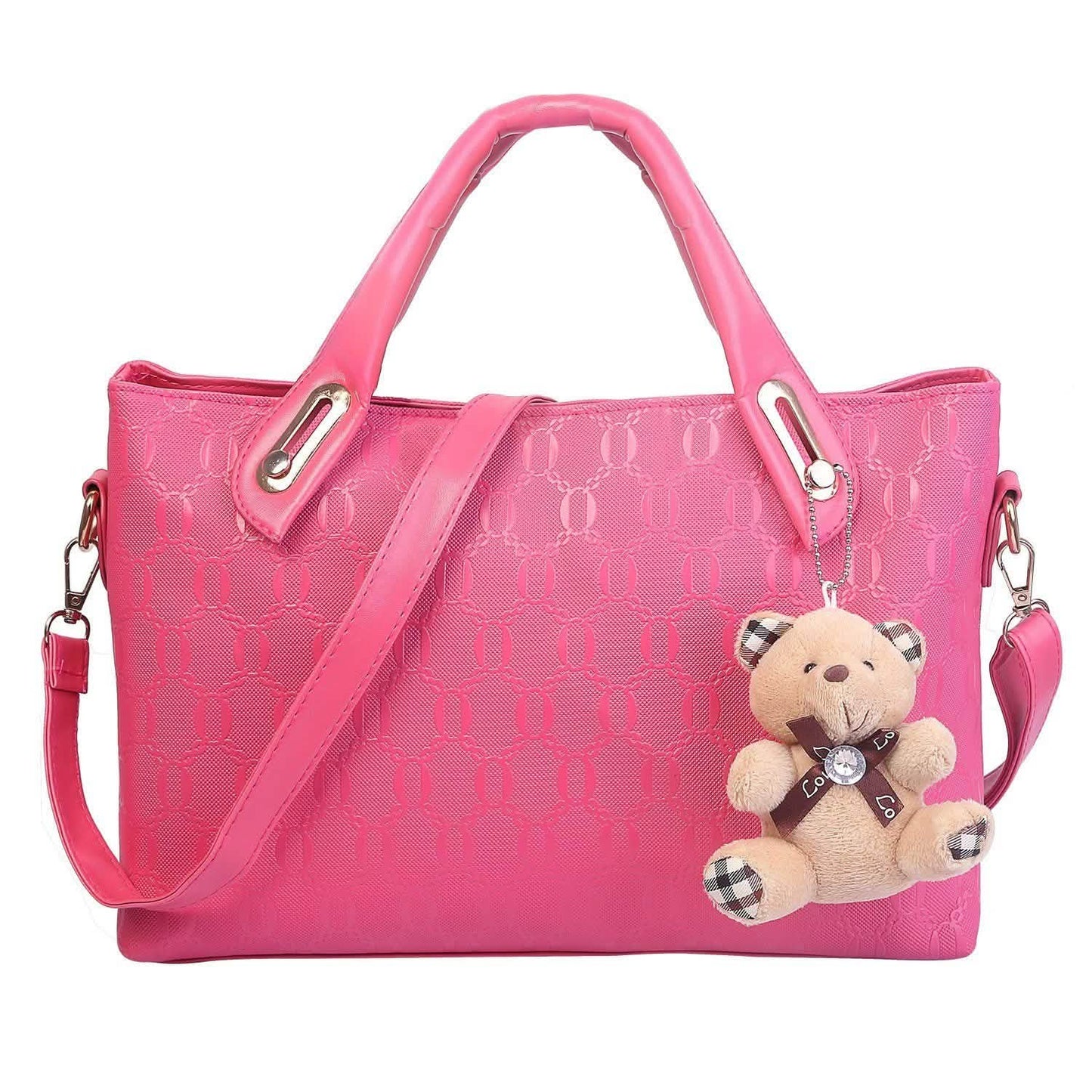 4-teiliges Set: Damen-Lederhandtasche