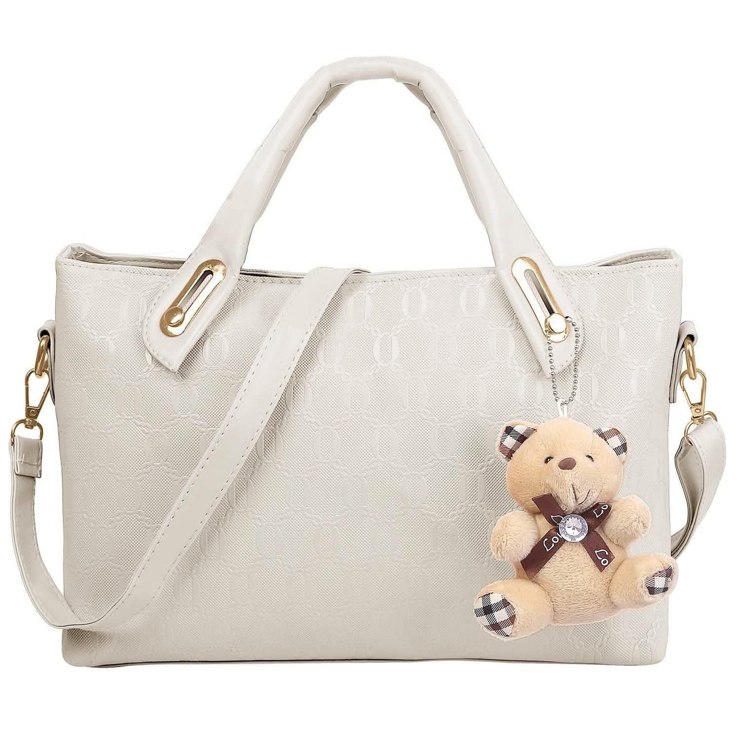 4-teiliges Set: Damen-Lederhandtasche