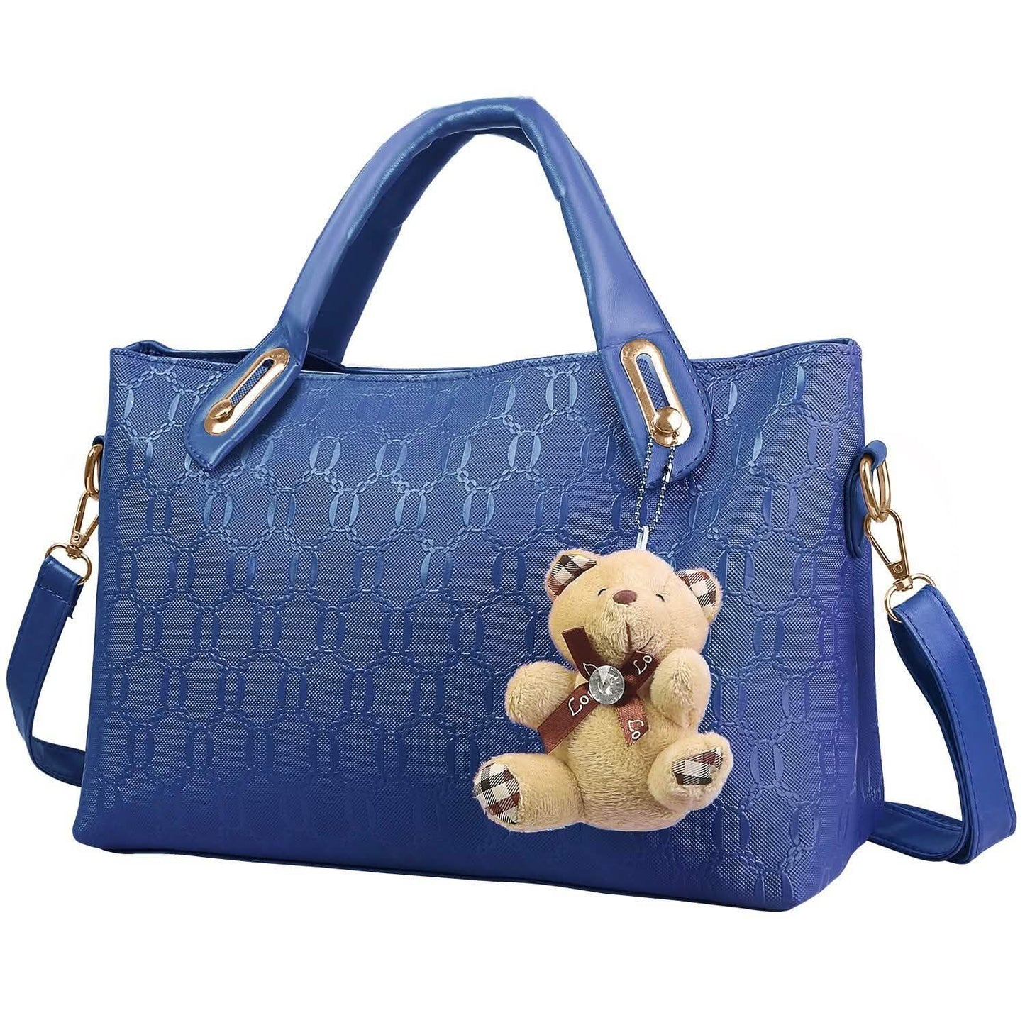 4-teiliges Set: Damen-Lederhandtasche