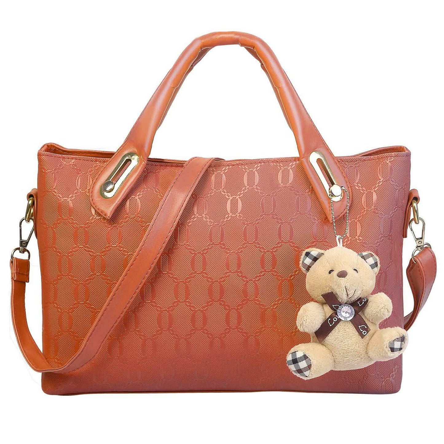 4-teiliges Set: Damen-Lederhandtasche