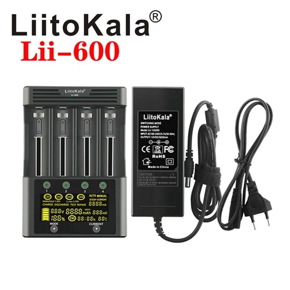 Unabhängiges Batterieladegerät mit 4 Ladefächern