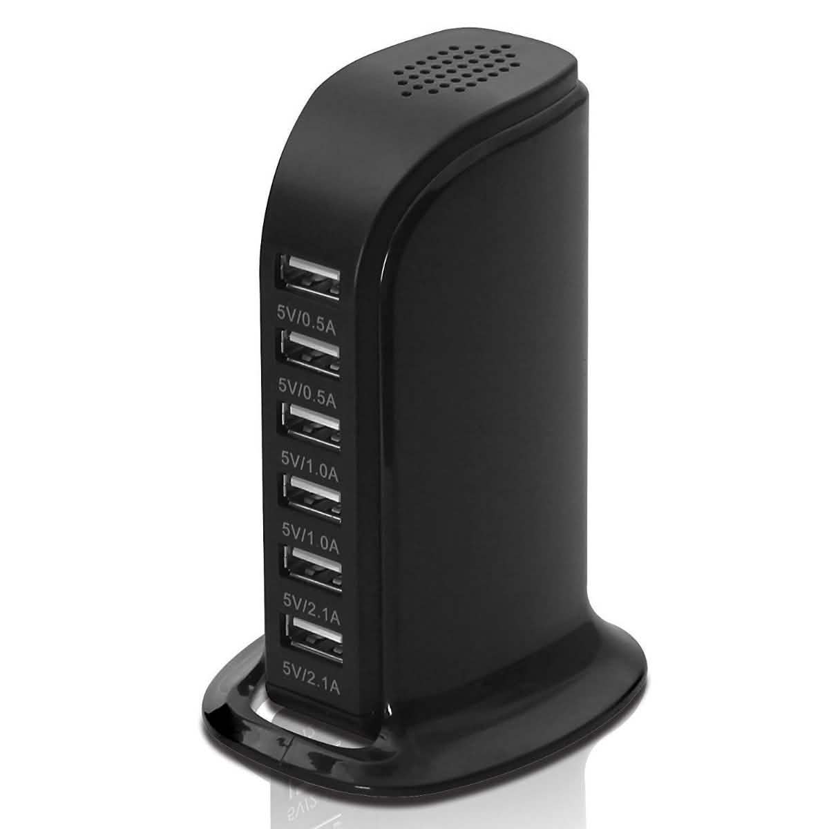 40-Watt-6-Port-USB-Ladestation für Smartphones und Tablets