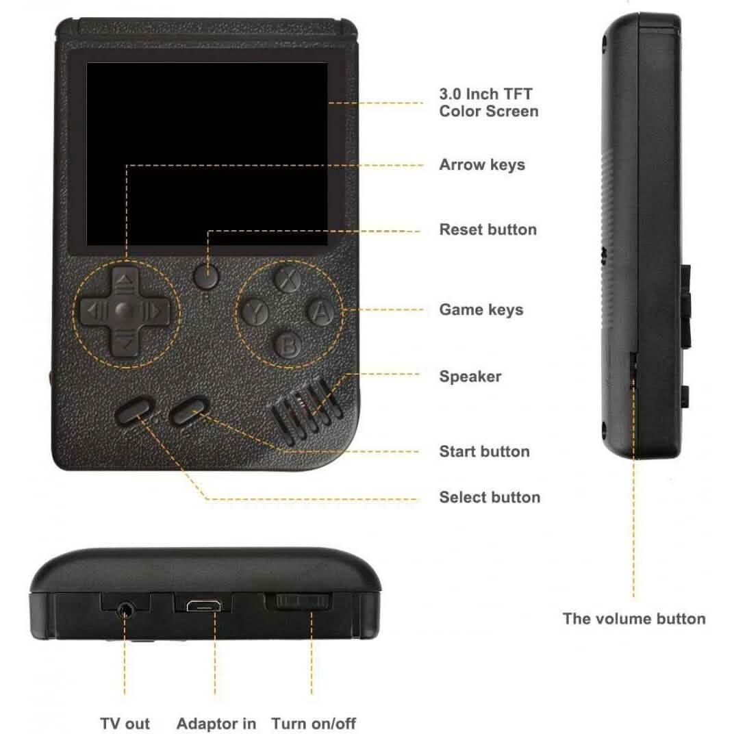 400-in-1 Tragbare Handheld-Videospielkonsole