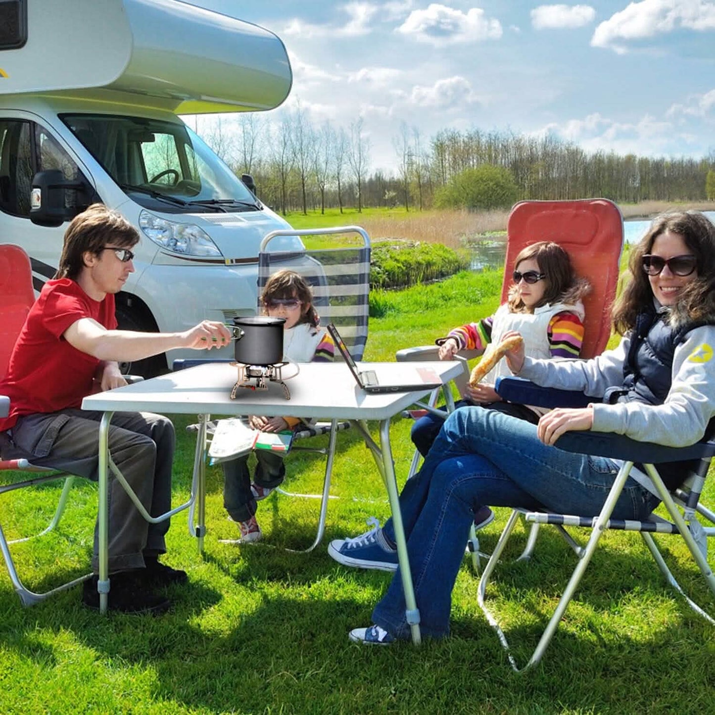 4000W Tragbarer Campingkocher, faltbarer, leistungsstarker Gaskocher, Rucksackbrenner