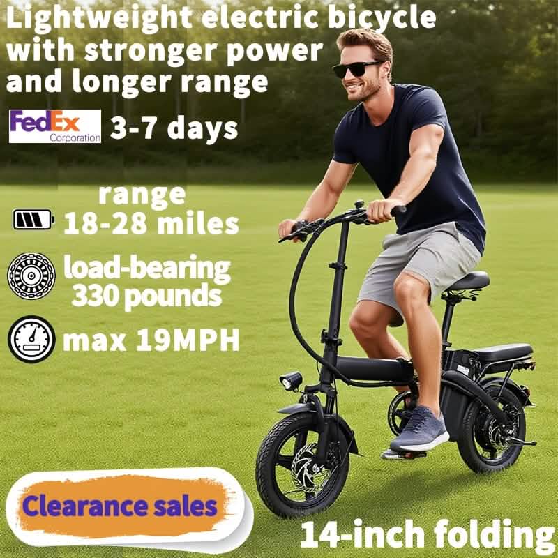 14" Klapp-E-Bike 48V Leichtes E-Bike 150 kg Zuladung 30 km/h 45 km Reichweite