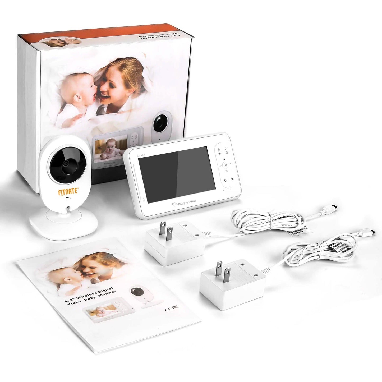 4,3" Babyphone 2,4-GHz-Funkkamera Video-Gegensprechanlage