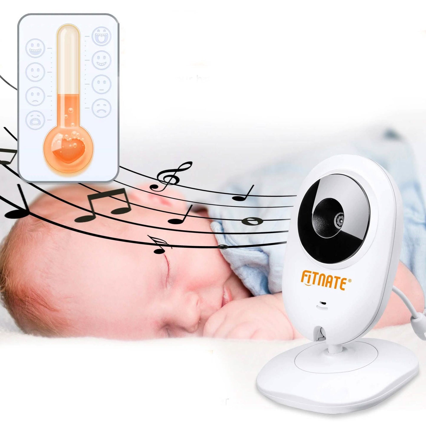 4,3" Babyphone 2,4-GHz-Funkkamera Video-Gegensprechanlage