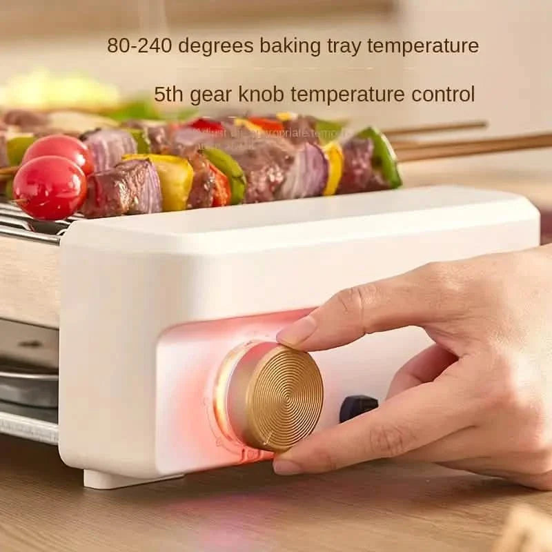 4-in-1 Multifunktionaler Wurstgrill – Antihaftbeschichtet, Temperaturregler, abnehmbare Pfanne, für Küche & Wohnheim geeignet