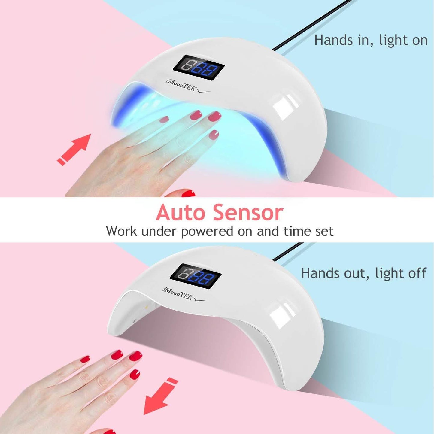 48W UV LED Nagellampe Gelnagellack-Trockner