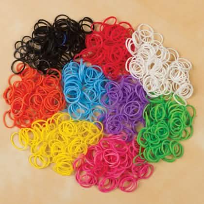 2504-teiliges Set: Bunte Silikon-Loom-Bänder mit Werkzeugen