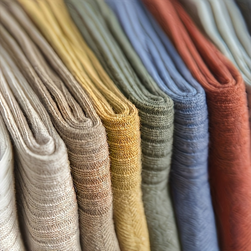 10er-Pack: Weiche bequeme Schlauchsocken – Unifarben, Ganzjährig